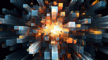 Obraz premium Abstract metal background. Futurist dynamism