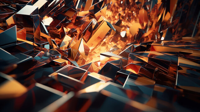 Abstract metal background. Futurist dynamism