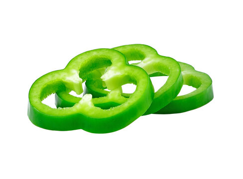 Sliced green pepper transparent png
