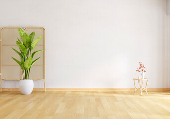 classic room with a plant
