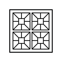floor tile icon, line, vector, template, design, trendy, collection