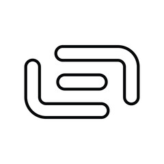 link icon, line, vector, template, design, trendy, collection