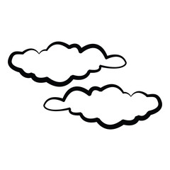 cloud icon, line, vector, template, design, trendy, collection
