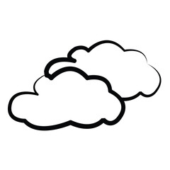 cloud icon, line, vector, template, design, trendy, collection
