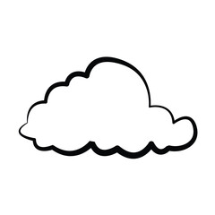 cloud icon, line, vector, template, design, trendy, collection