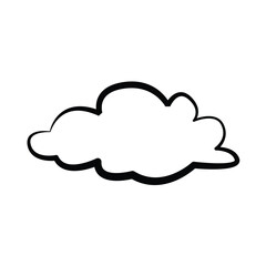 cloud icon, line, vector, template, design, trendy, collection