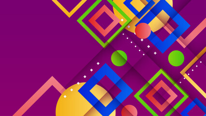 Abstract circle colorful banner background. Color gradient abstract background with dynamic wave line effect. Vector abstract graphic design banner pattern background web template.