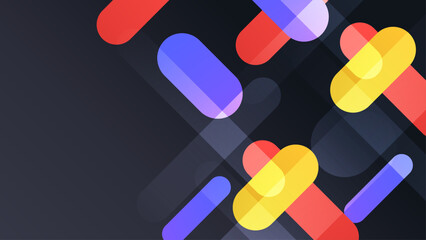 vector geometric shapes gradient background