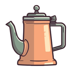 Fototapeta premium Metal teapot design