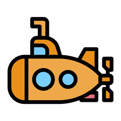 submarine line icon