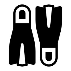 flippers line icon