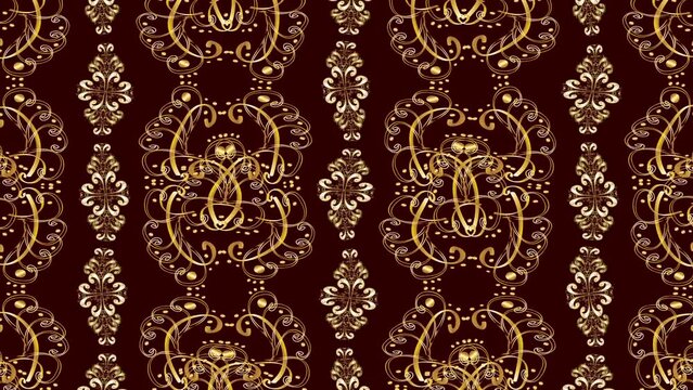 Motion footage background with colorful elements. Flowers. Vintage. Flag style.