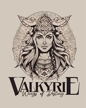 Valkyrie Vector Art, Illustration, Icon and Graphic