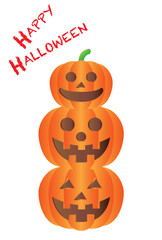 ハロウィンのポストカード
