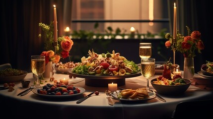 christmas table setting