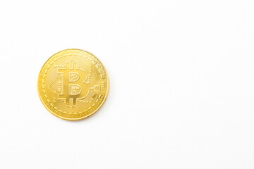 白背景にビットコイン