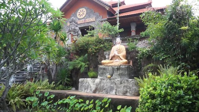 Some of Buddha Statues at Brahmavihara-Arama temple in Lovina, Bali, Indonesia.