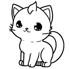 Obraz premium cat drawings