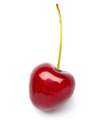 Sweet cherry on white background