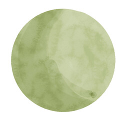 Hand painted watercolor circle shape