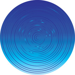 Blue circle and swirl