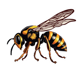 Colored wasp design
