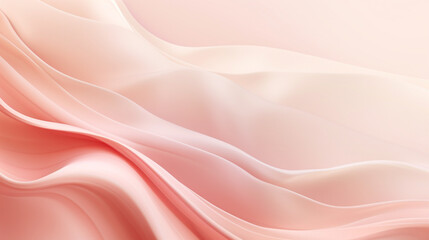 Background with pink pastel cloth curtain. Minimalist wallpaper design, backdrop, banner, postcard. Copy space. Generative AI