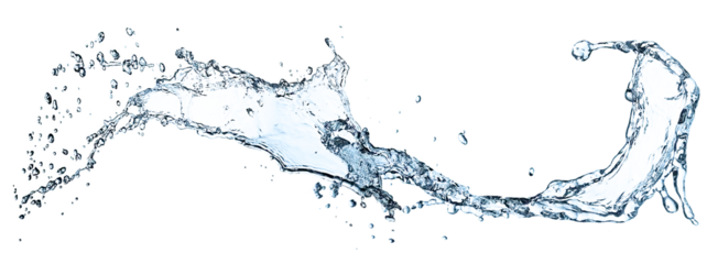 Deurstickers Macrofotografie 青い水しぶき