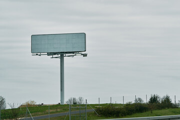 Motorway Billboard Mockup. A Blank Canvas for Advertising on the Open Road