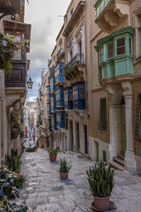 Fototapeta na wymiar Valletta, Malta - December 23 2022 