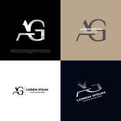 Vector Logo Initial AG