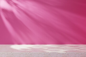 Abstract background, mock up scene. Ray light and shadow on the wall and floor. Studio for product display. 3D rendering