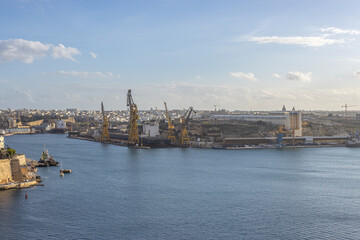 Fototapeta premium Valletta, Malta - December 23 2022 