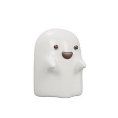 ghost Halloween illustration 3D rendering
