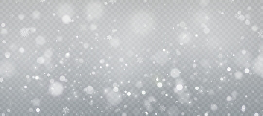 Vector texture Cold winter wind. On a transparent background. Christmas cold snow effect.