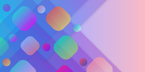 Minimal geometric background. Amazing Vector background with oreng grine pink and blue colors abstract shape and line, minimal banner concept.