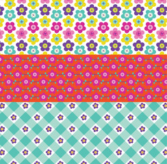 Textile and digital seamless pattern floral vector design 