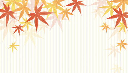 紅葉の背景イラスト素材 ベクター 秋 