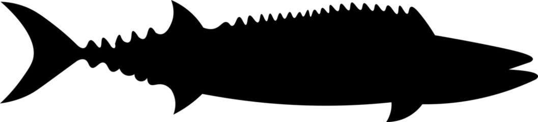 Ocean Fish Silhouette Illustration Vector