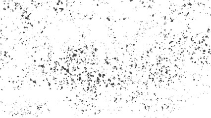 Dirt dust isolated on white background and texture. Subtle halftone vector texture overlay. Monochrome abstract splattered background. Black and white grunge urban texture vector with copy space dust.