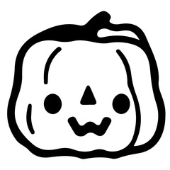 Halloween Element,pumpkin,outline vector illustration