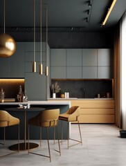 Modern and contemporary kitchen design with LED and sleek design - 622182202