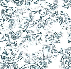 Fototapeta premium Textile and digital seamless pattern vector design 