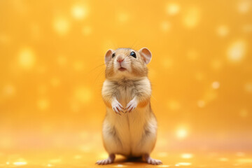Very cute Gerbil in nature, national geography, Wide life animals. AI Generated.