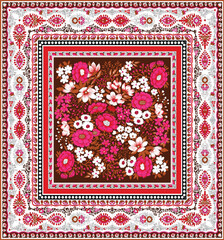 Textile and digital seamless pattern floral design 