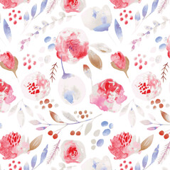 Textile and digital seamless pattern floral vector design 