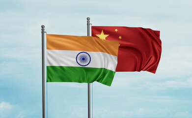 China and India flag