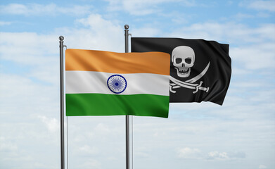 Pirate and India flag