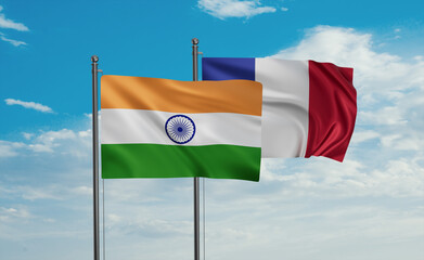 India and France flag