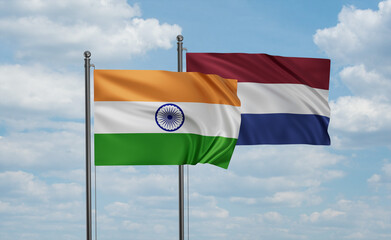 Netherlands and India flag